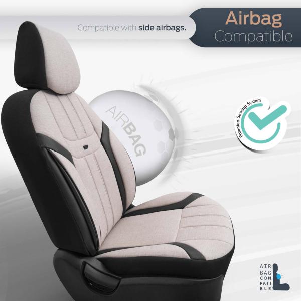 Auto Sitzbezug Set Universal Vorne und Hinten Komfortabel Komplett Set